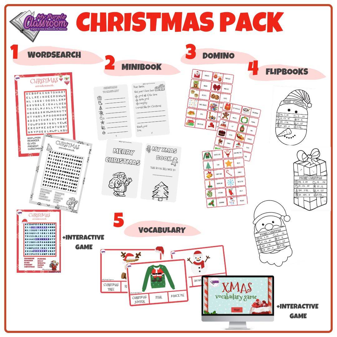 Christmas Pack – 5 Resources - MyPurpleClassroom